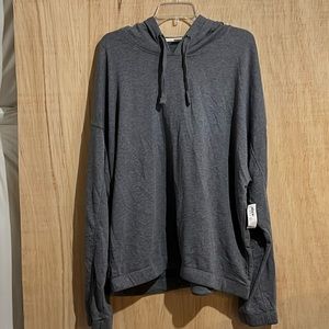 NWT OLD NAVY light weight grey hoodie